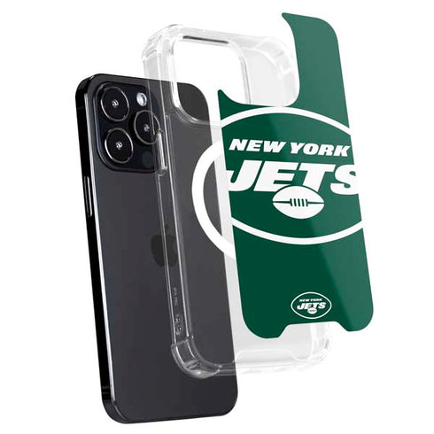 NFL New York Jets Large Logo iPhone 15 Pro MagSafe Case
